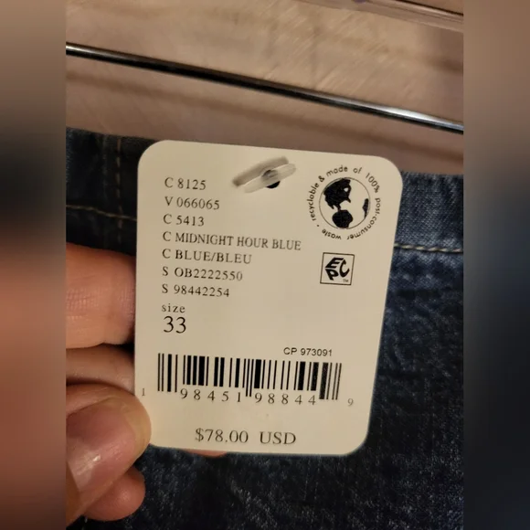 NWT Free People Dark Blue Denim Lily Shorts - Picture 6 of 9